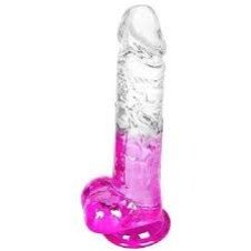 Clear Purple Dildo with Suction Cup In Pakistan