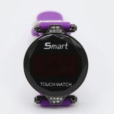 Womens Watch Touch Smart Rubber Strip Purple In Pakistan